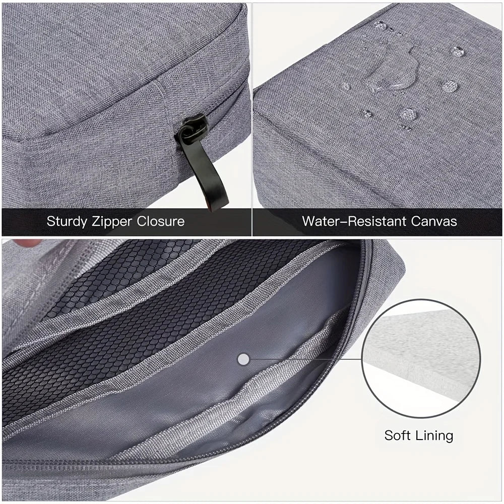Travel Cable Organizer Bag for Electronics - Cord Case for Power Banks & SD Cards