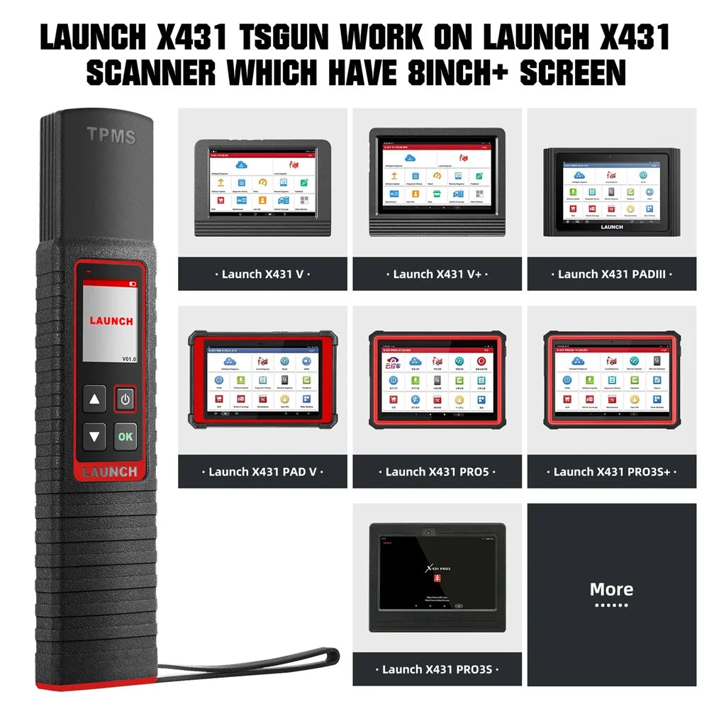 Handheld TPMS Tool 315/433 MHz — Tire Pressure Sensor Activation, Programming, Relearn & Diagnostic