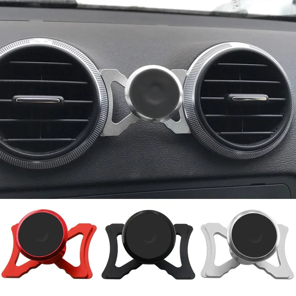 360° Adjustable Magnetic Car Phone Vent Holder — Clip Mount Mobile Phone Stand GPS Bracket