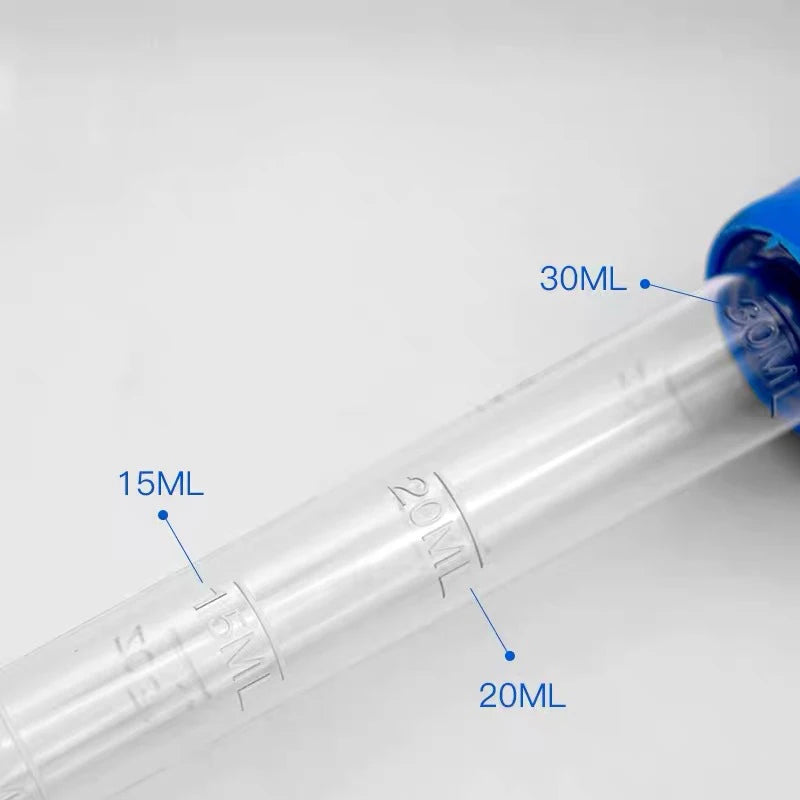 Extendable Aquarium Siphon Vacuum Cleaner — Fish Tank Gravel Cleaner & Water Changer with 30ml/50ml Reservoir and 26cm (10.2in) Extension