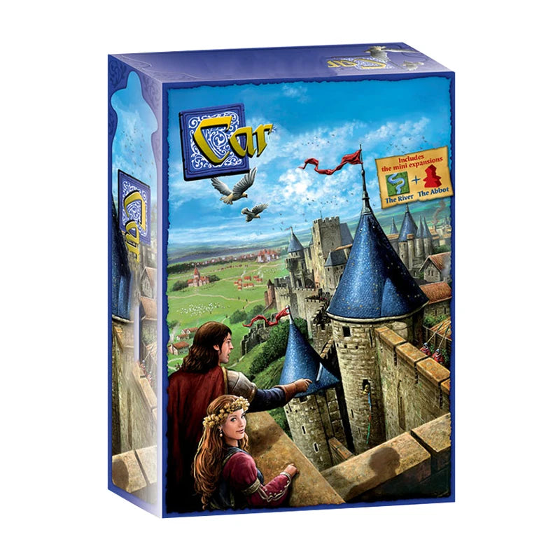 English Castle Classic Strategy Board Game - Tile Placement Family Party 2-5 Players