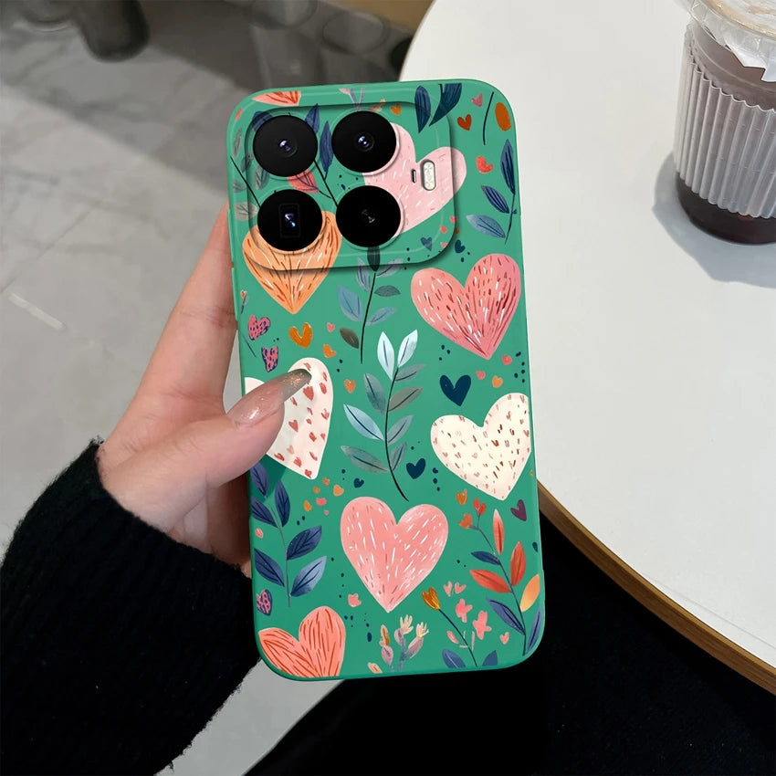 Liquid Silicone Phone Case for Xiaomi 17T / 17T Pro — Vibrant Fruit Print Soft Shell, Anti-Fingerprint Shockproof Bumper