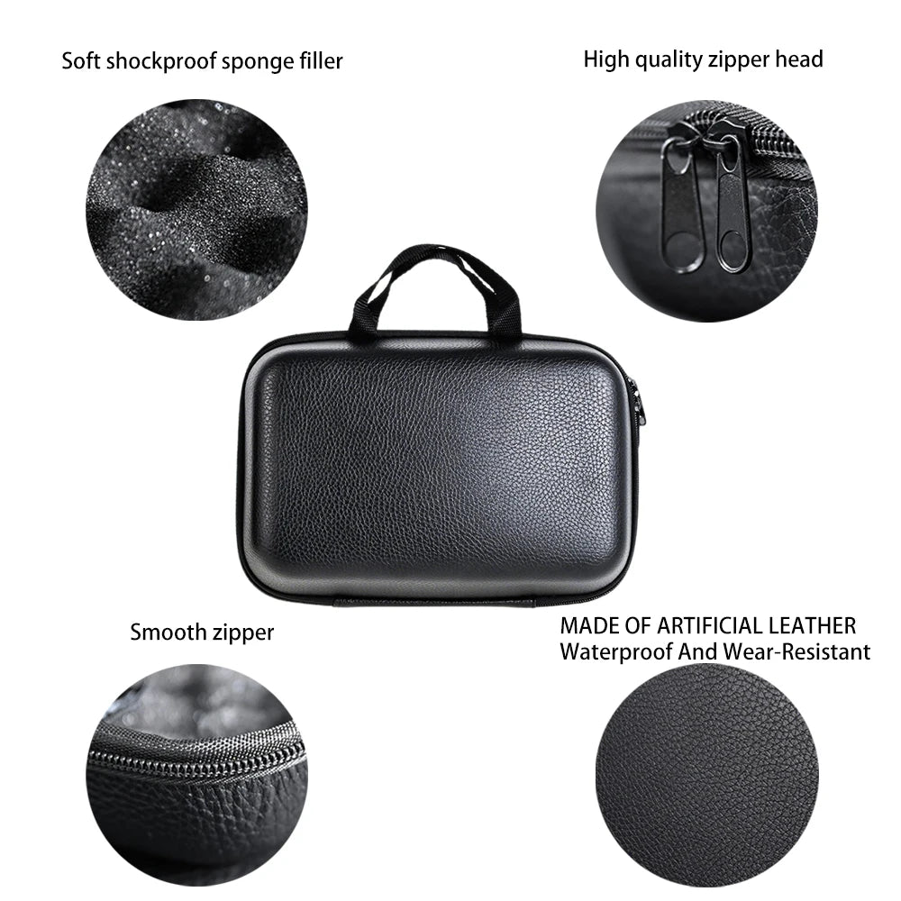 Waterproof PU Spinning Reel Bag — EVA Padded Fishing Reel Case (S/M/L)