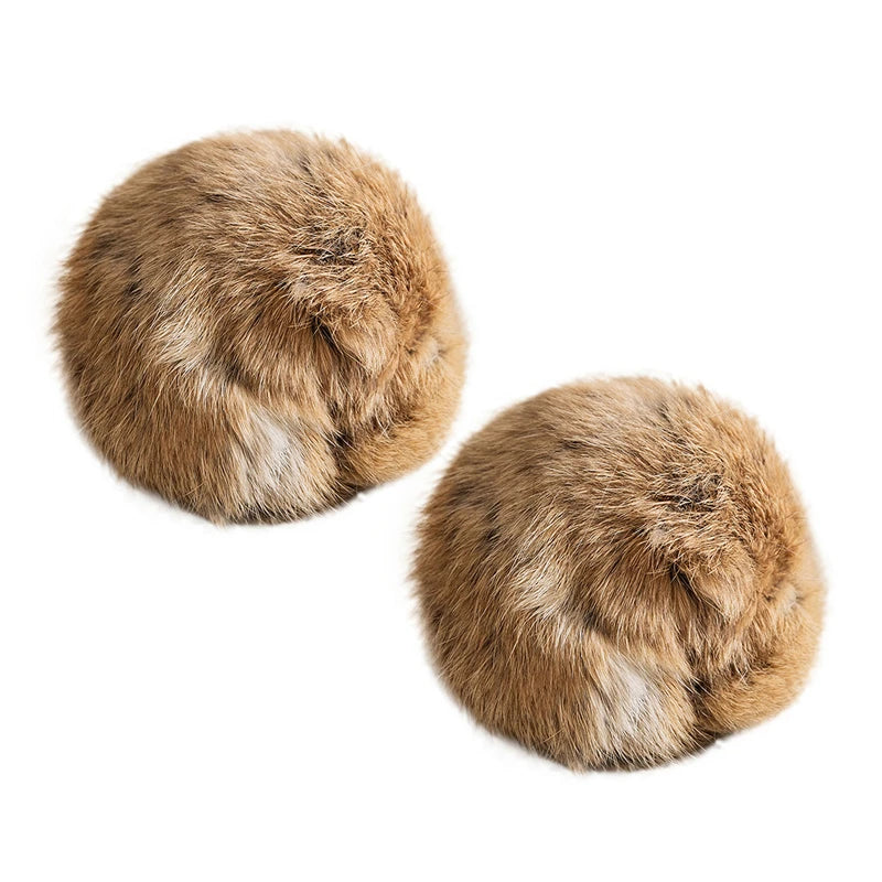 Rabbit Fur Catnip Ball - Interactive Plush Cat Toy (8 cm / 3.1 in) - 1/2/3/6 Pack