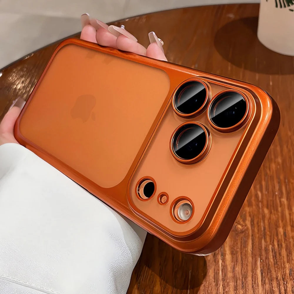 Matte Transparent Slim Shockproof Phone Case with Glass Camera Protection - Magnetic MagSafe Clear Hard PC Bumper
