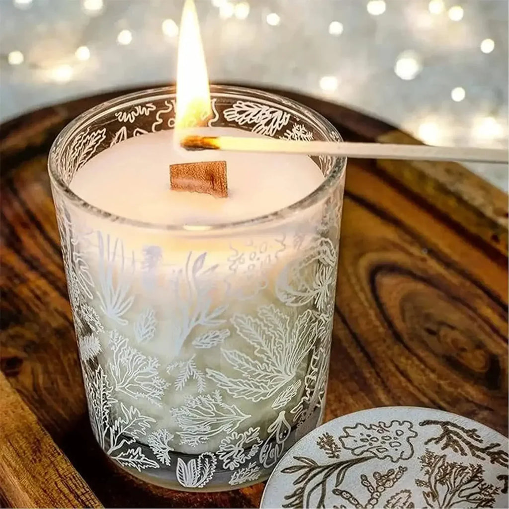 DIY Soy Wax Candle Kit with Wooden Wick – Aromatherapy Candle Making Supplies & Crafting Guide