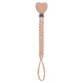 Personalized Wooden Pacifier Clip with Cloth Weave, Custom Name Baby Pacifier Chain and Teether Holder Newborn Gift