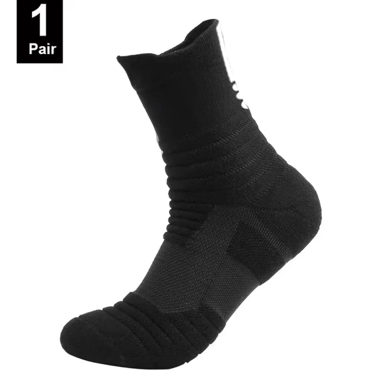Anti-Slip Football & Basketball Socks for Men – Breathable Deodorizing Sport Socks, Ankle/Low Tube, 1 or 3 Pairs, EU 39-45