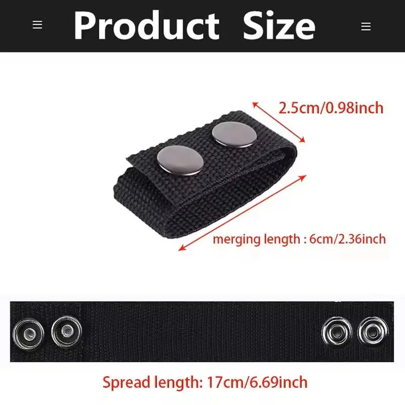 4-Pack Multifunction Tactical Belts with Double Nylon Buckles – Portable Outdoor Utility Belts