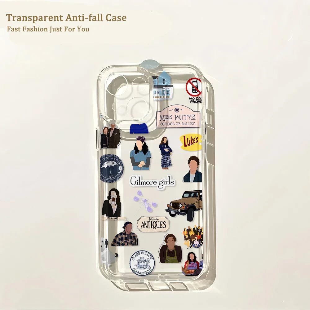 Transparent Soft TPU Phone Case – Clear Shockproof Anti-Scratch Back Cover for iPhone (Fits Most Models)