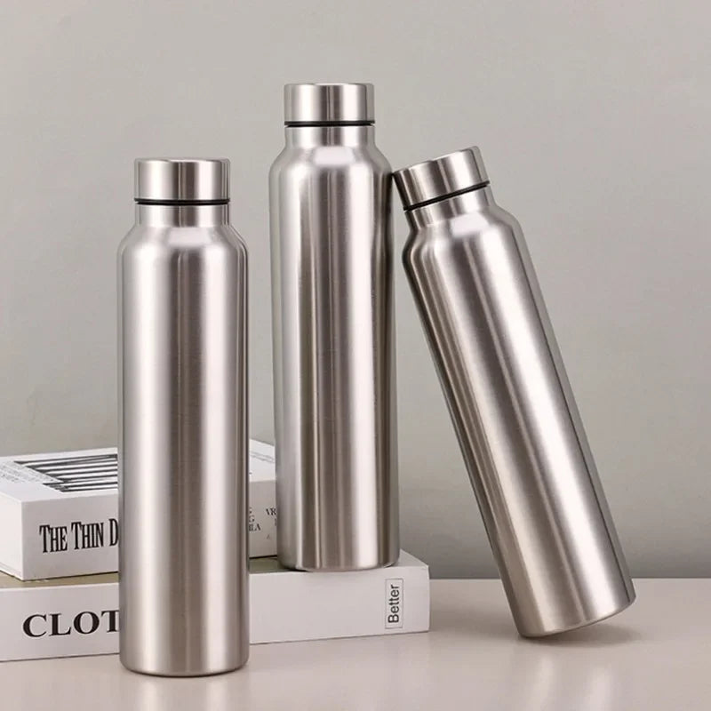 1L (33.8 fl oz) Stainless Steel Vacuum Thermos Water Bottle – Durable Sport Flask for Camping & Gym