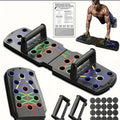 Adjustable Foldable Push-Up Board with Handles – Home Workout Stand for Chest, Triceps, Core & Strength Training