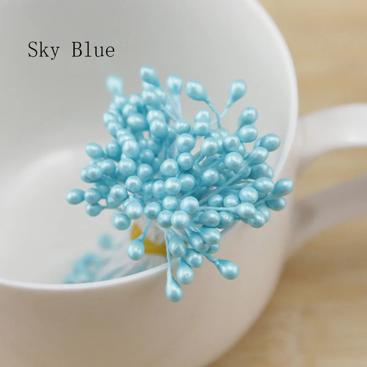 120-150 Pcs 55mm (2.17 in) Artificial Flower Stamens - Multicolor Double-Head DIY Wedding & Scrapbook Decorations