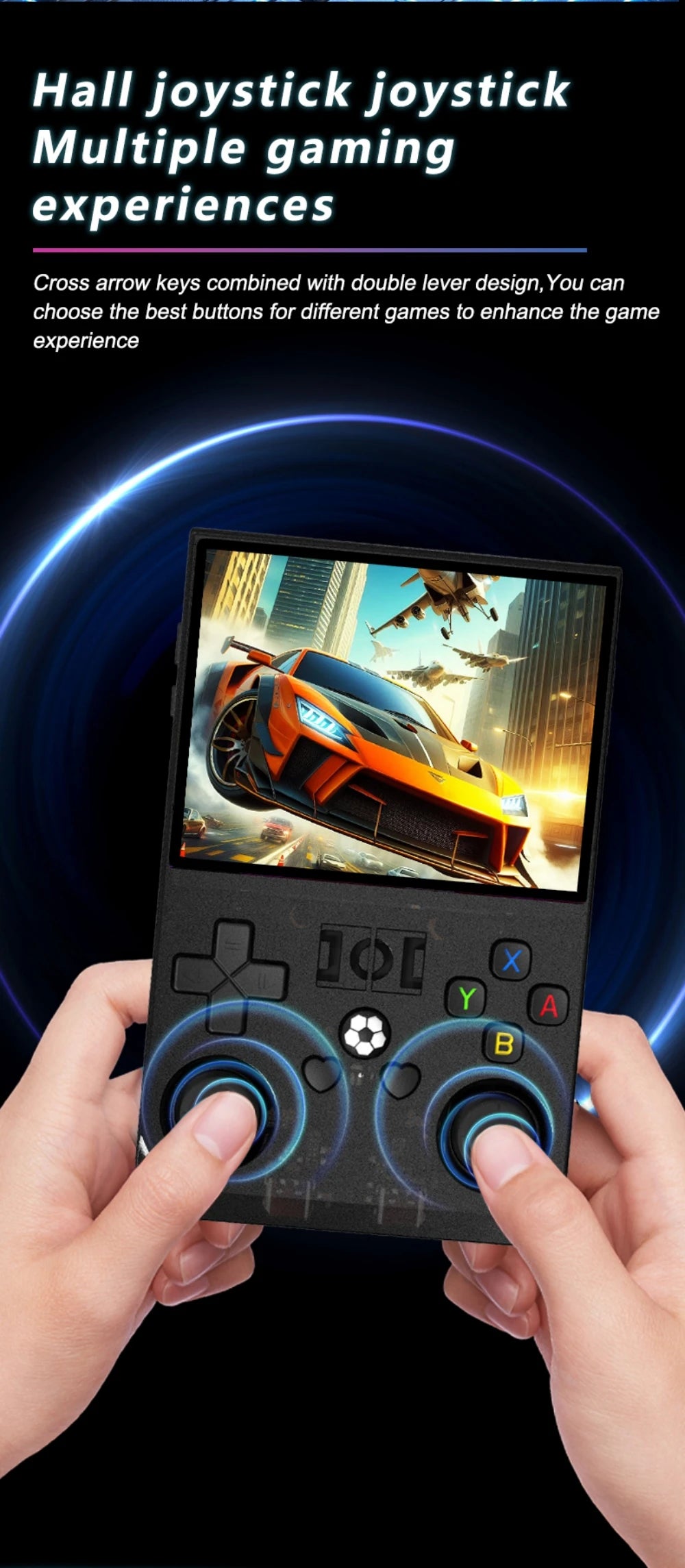 Open-Source Retro Handheld Game Console 3.5-inch (8.9 cm) IPS Screen Portable Pocket Player 128GB Storage 22,000 Games