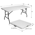 Extra-Large 6ft (183cm) Waterproof Folding Banquet Table – Heavy-Duty Portable Table with Non-Slip Surface for Parties & Outdoor Events