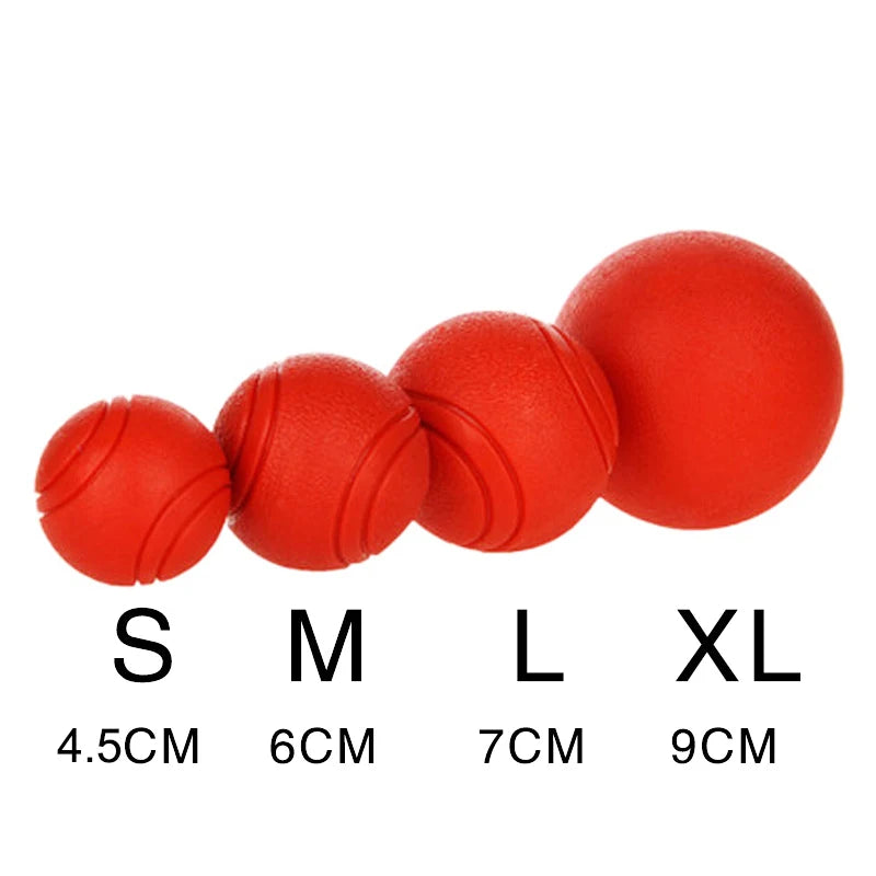Indestructible TPR Dog Molar Ball – Bite-Resistant Interactive Training Toy, Sizes S–XL (1.8–2.8 in / 4.5–7 cm)