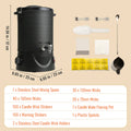 6.5L (10 lb) Electric Wax Melter for Candle Making - Stainless Steel Wax Melting Pot with Pour Spout & 9-Level Temp Control