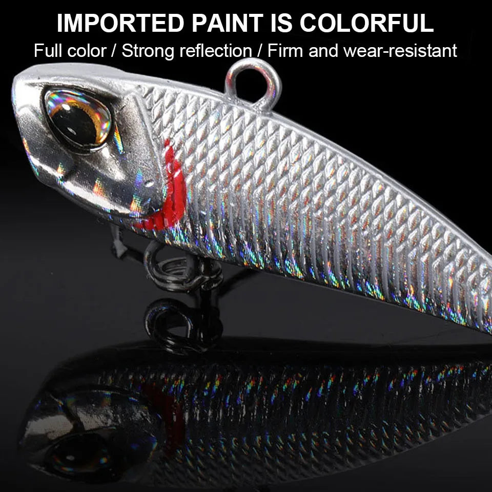 VIB Spinner Bait Metal Fishing Lure – Rotating Tail Wobbler, 7g/11g/15g/21g (0.25/0.39/0.53/0.74 oz), 28–42 mm (1.10–1.65 in), 11 Colors
