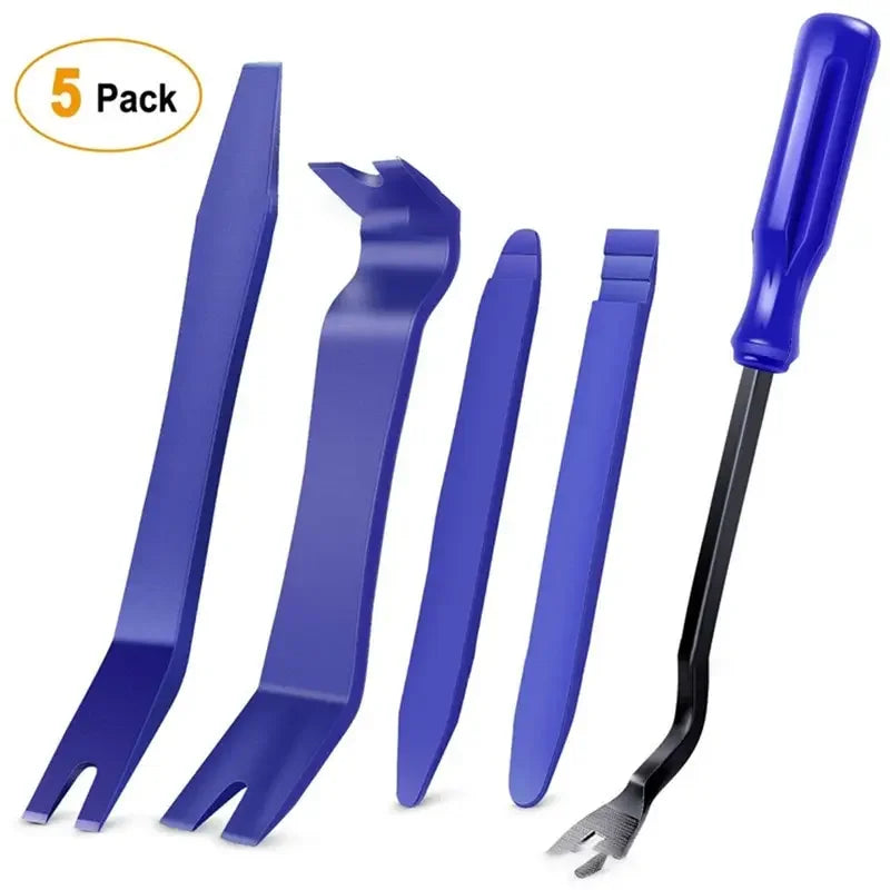 5-Piece Car Trim Removal Tool Kit – Anti-Scratch Pry Tools for Door Panels & Audio Dashboard