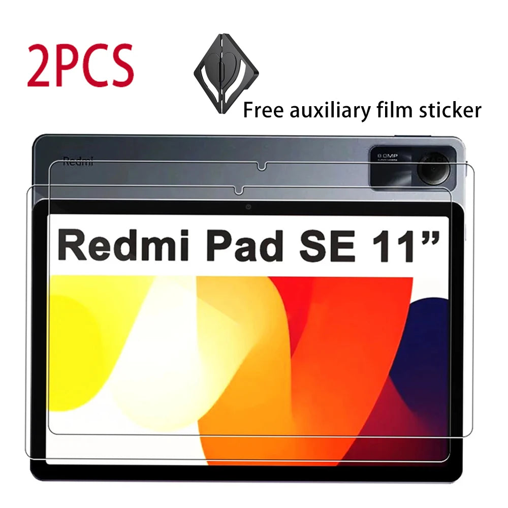 2-Pack 11-Inch (28 cm) Tempered Glass Screen Protector for Tablet HD Anti-Scratch Clear Film
