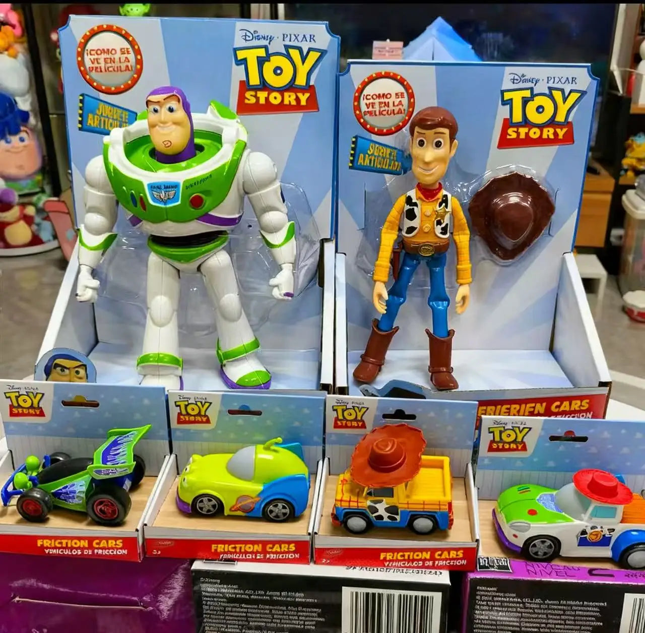 Buzz Lightyear & Woody Collectible Figure Set — Desktop Toy Model Ornament for Kids & Collectors