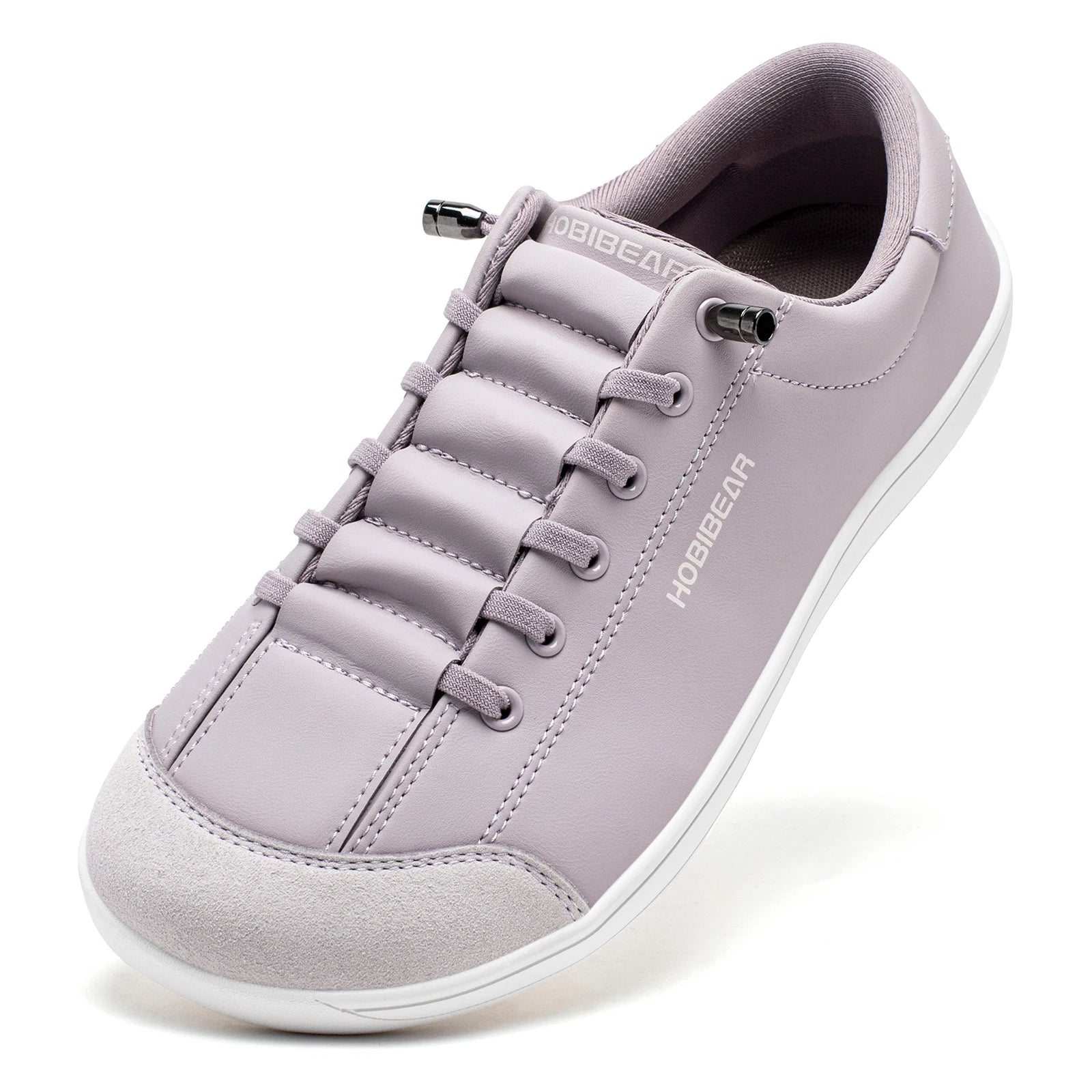 Unisex Barefoot Wide-Toe Minimalist Sneakers — Artificial Leather Adjustable Slip-On Walking Shoes