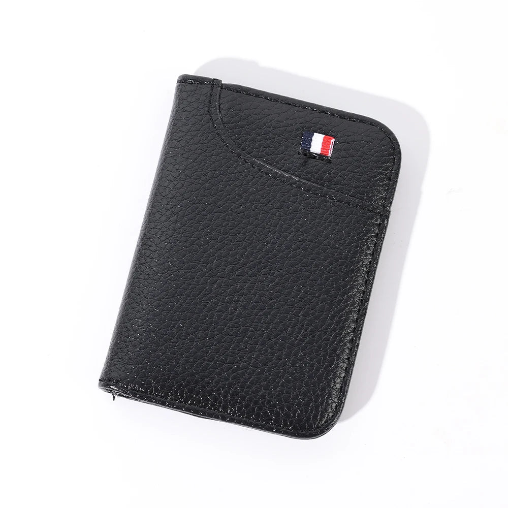 Slim PU Leather Card Holder Wallet – Mini Credit Card Wallet with 9 Card Slots (8 x 11 cm / 3.15 x 4.33 in)