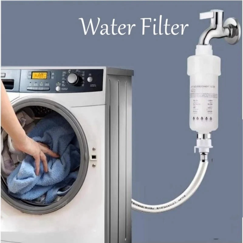 5-Inch (12.7 cm) Pre-Filter Water Filter Cartridge with Adapter - PP Cotton Sediment Filter for Faucet, Washing Machine, Shower, Toilet, Water Heater