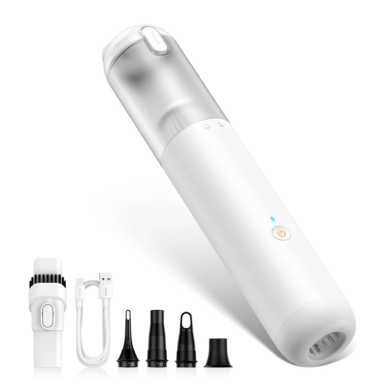 Wireless Car Vacuum Cleaner 12000Pa - Portable Cordless 4-in-1 Inflator, Air Blower & Pump for Car Cleaning