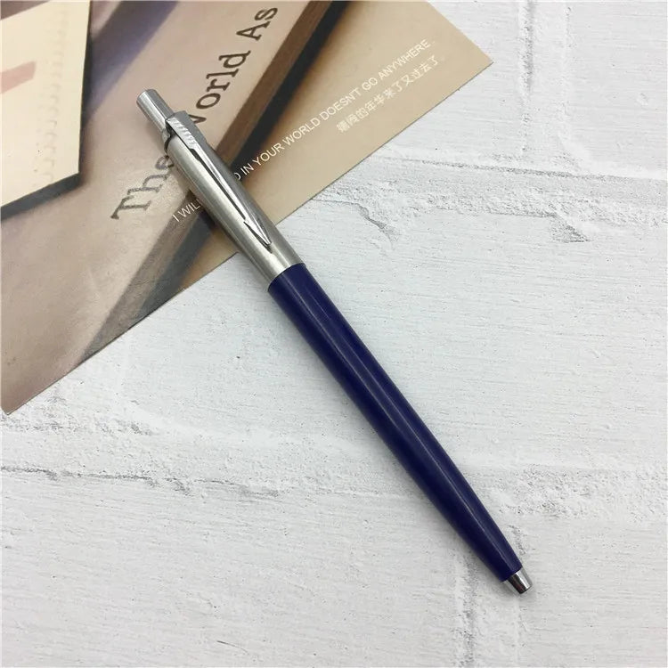 Metal Retractable Ballpoint Pens - 1/5 Pack, G2 Refill Compatible, 0.7mm Blue Ink Pens for School & Office