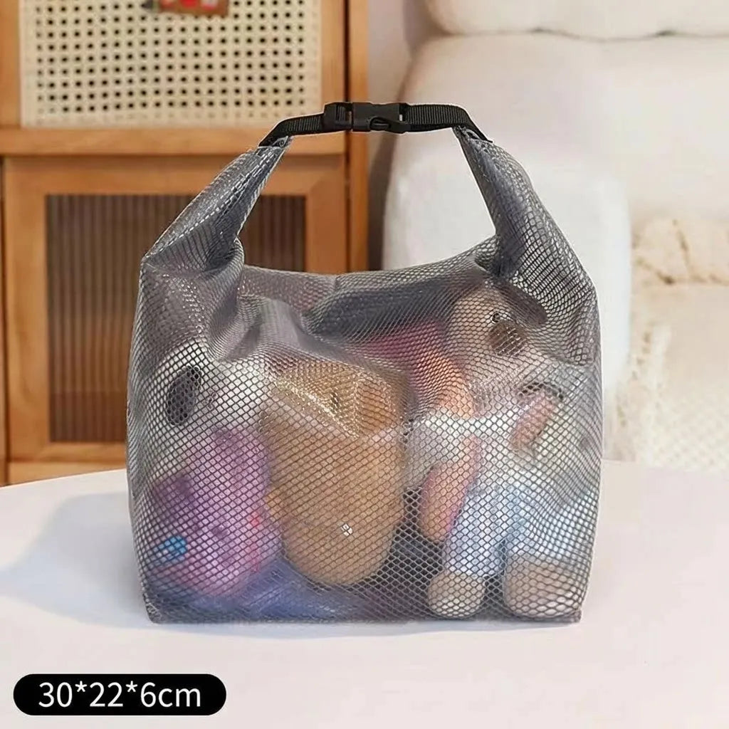 Clear Waterproof Travel Cosmetic Bag - Large Transparent Toiletry Pouch 27 x 24 x 17 cm (10.6 x 9.4 x 6.7 in)