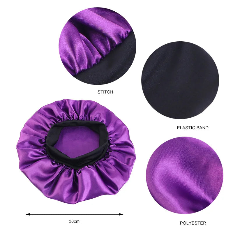 Satin Bandana Headscarf - One Size Fits Most Adults, Lightweight Fashion Headwrap (28 Colors)