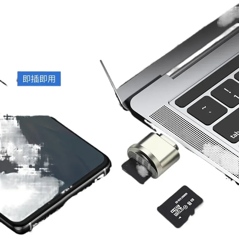 USB-C Card Reader for iPhone & iPad — TF (microSD) & SD OTG Adapter for Camera, Dashcam & Drone File Transfer
