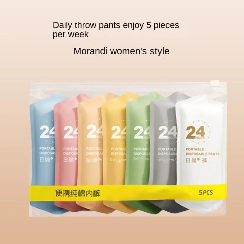 Disposable Cotton Panties for Women - 5/10/20 Pack | Travel, Maternity & Postpartum Briefs