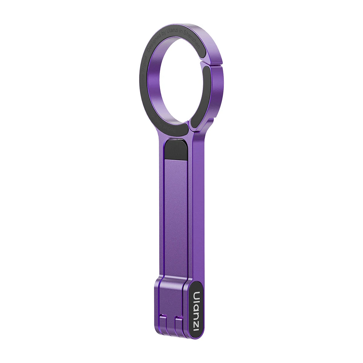 Carabiner-Mounted Mini Phone Tripod – Lightweight Aluminum Magnetic Dual-Sided Holder for Vertical & Horizontal Vlogging & Live Streaming