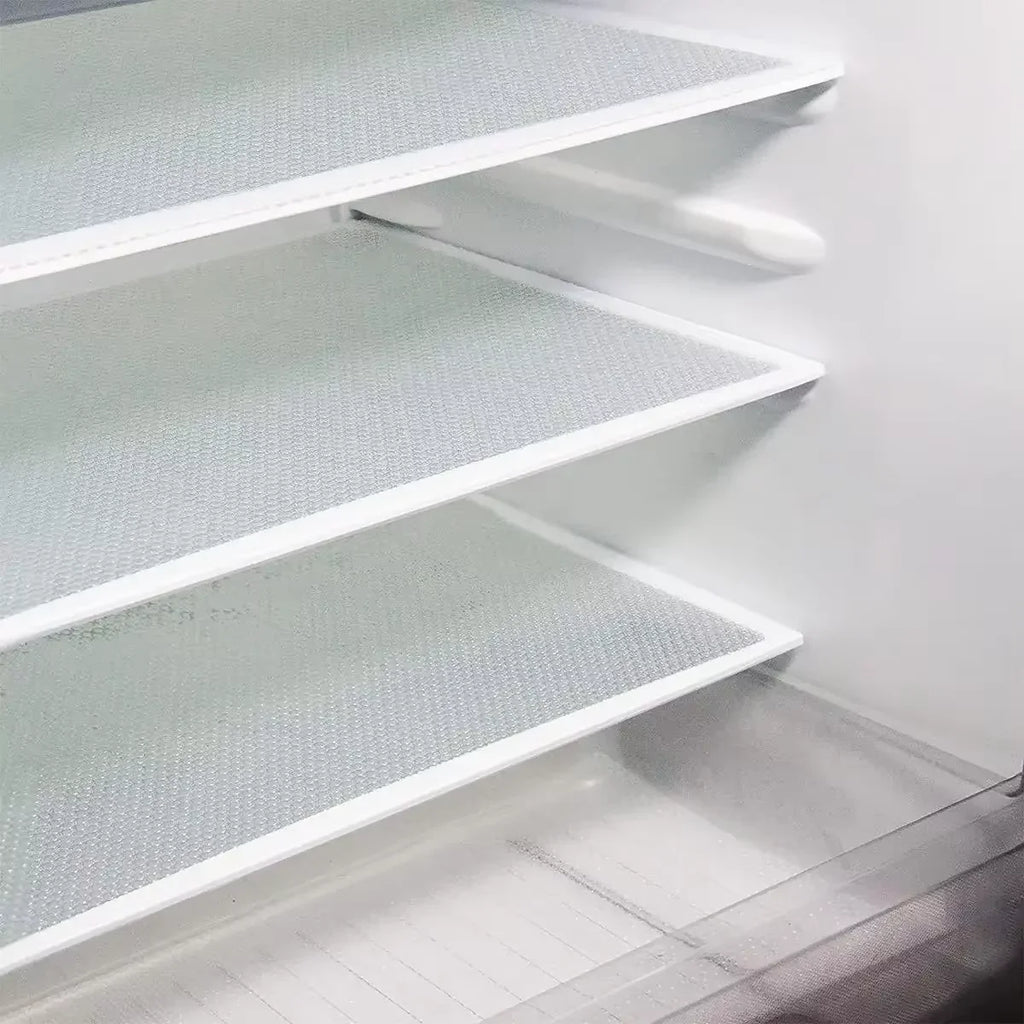 4-Pack EVA Refrigerator Shelf Liners 29 x 45 cm (11.4 x 17.7 in) Waterproof Washable Non-Slip Fridge & Drawer Mats