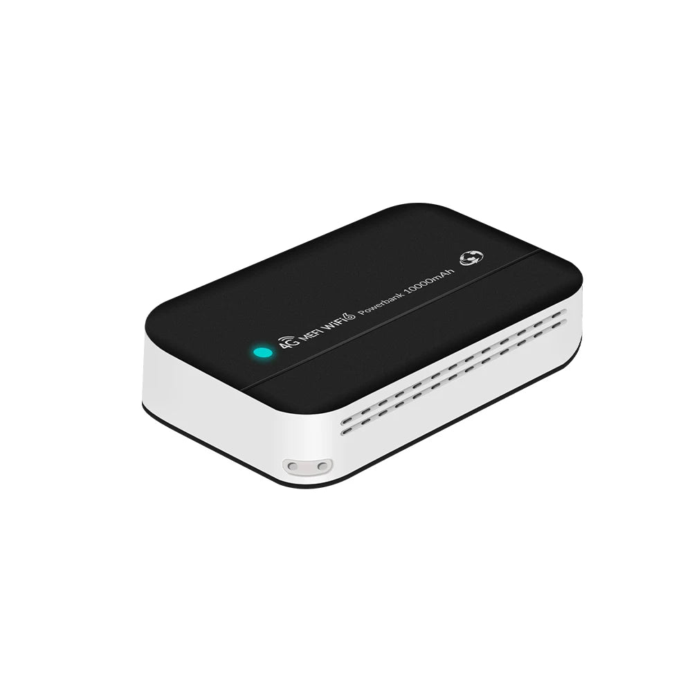 4G LTE Portable WiFi Hotspot WiFi 6 10000mAh Power Bank Pocket Router 300Mbps Global Bands