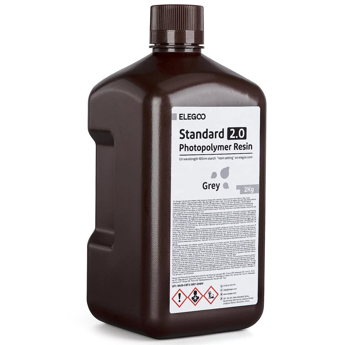 UV 3D Printing Resin 405nm, ABS-like, Water Washable, 8K Compatible for MSLA/DLP/LCD Printers