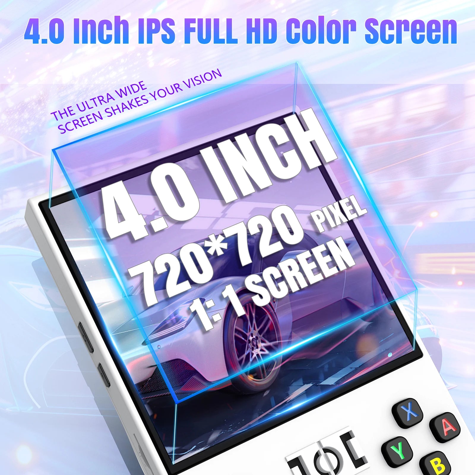 Retro Handheld Game Console 64/128GB, 18,000+ Classic Games, Portable Pocket 4.0" (10.2 cm) IPS Screen, 4000mAh Battery