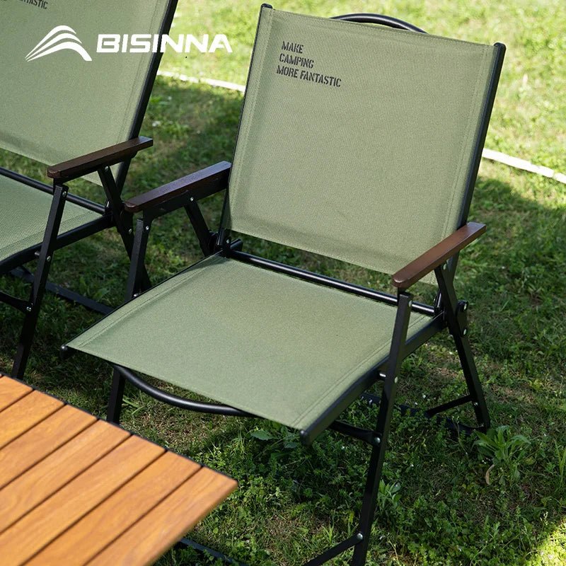 Folding Kermit-Style Camping Chair – Portable Outdoor Lounge for Beach, Picnic & Hiking