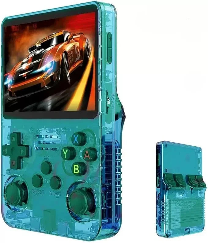 Retro 3.5-inch (8.9 cm) Handheld Game Console - ArkOS Portable Pocket Gamer, 64GB/128GB (1500/3000 Games), Mini HDMI, USB-C Charging