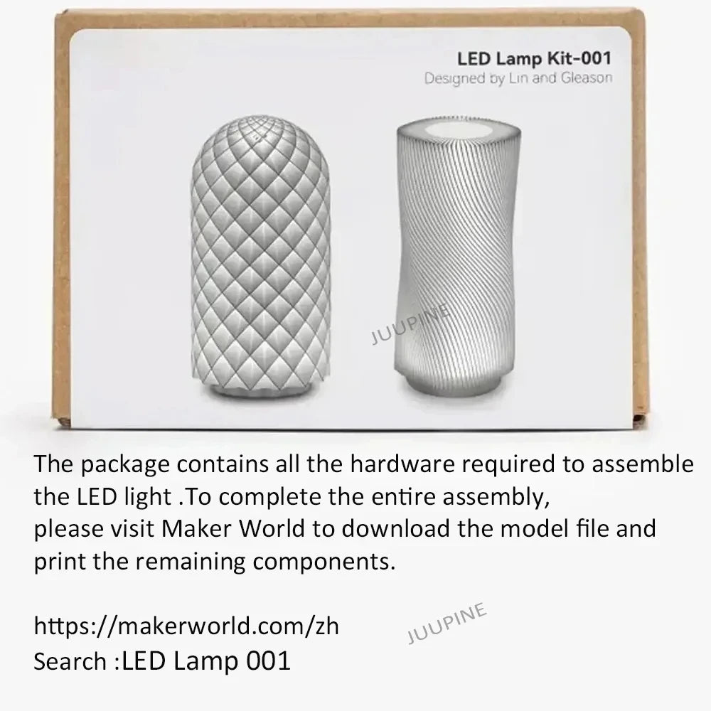 DIY 3D Printing Model Kit – Aviation Engine, Wireless Mouse & LED Light Parts for Makers