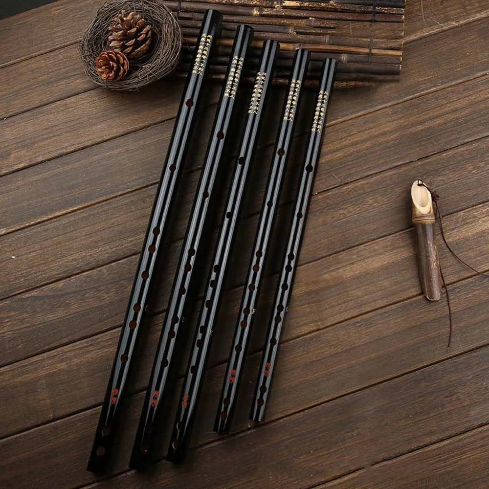 Transverse Bamboo Dizi Flute for Beginners – C/D/E/F/G Keys (56–42 cm | 22–16.5 in)