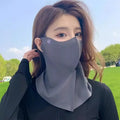 UPF50+ Ice Silk Neck Scarf Face Mask – Breathable Sun Protection Gaiter for Cycling & Outdoor Sports