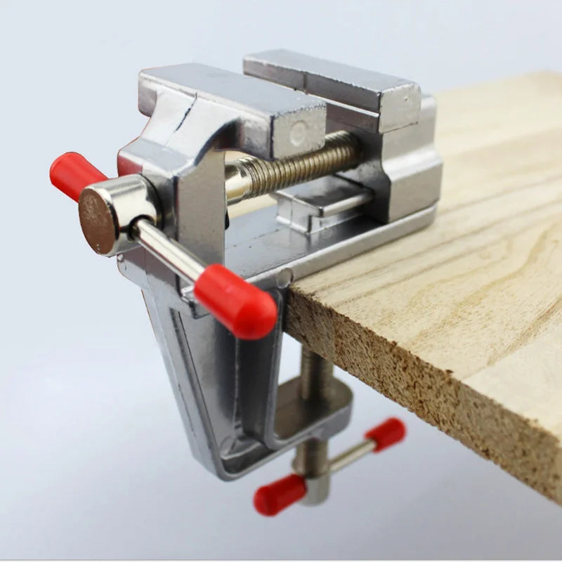 Mini Workbench Vise 3.7 in (9.5 cm) – Aluminum Alloy Precision Clamp for Jewelry, Woodworking & DIY