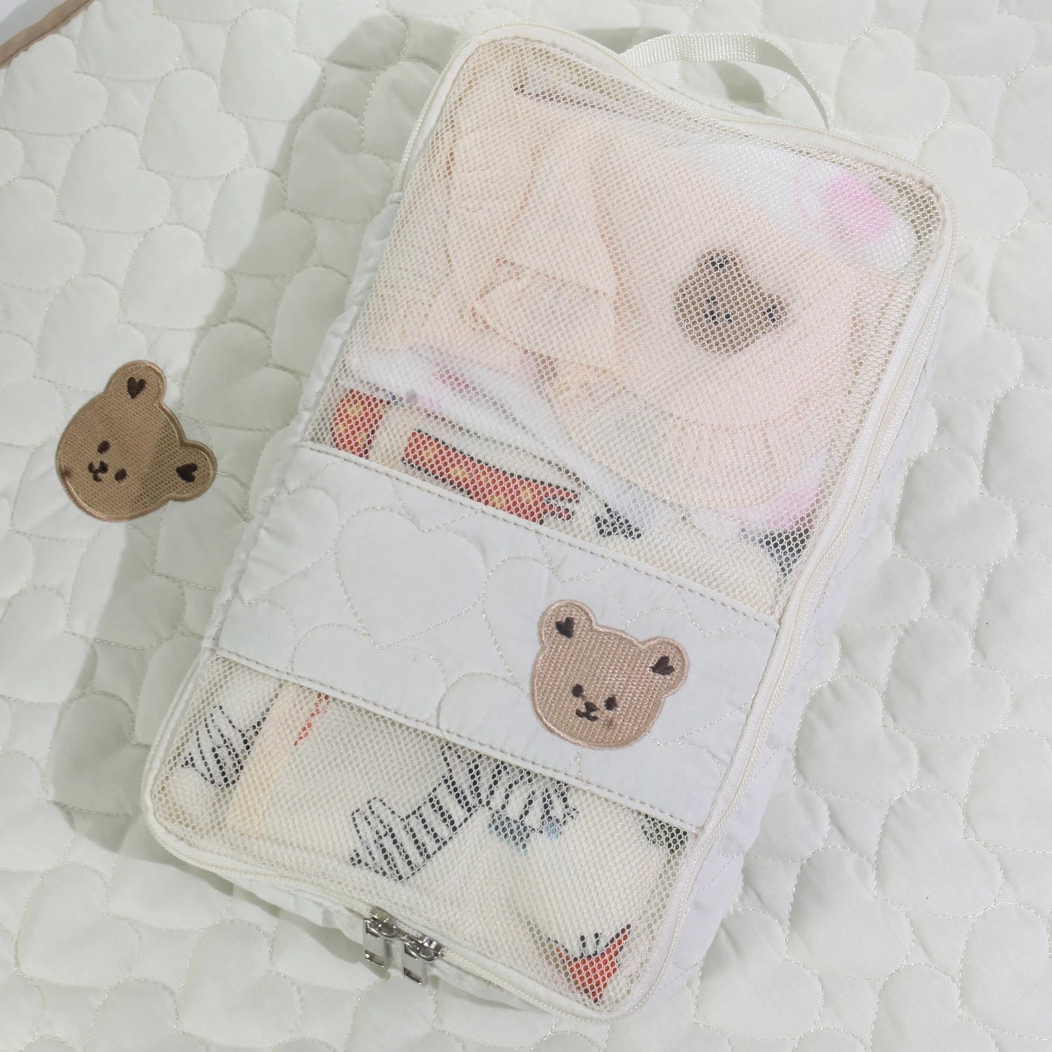 Waterproof Travel Diaper Bag for Mom - Portable Baby Clothes & Toiletries Organizer
