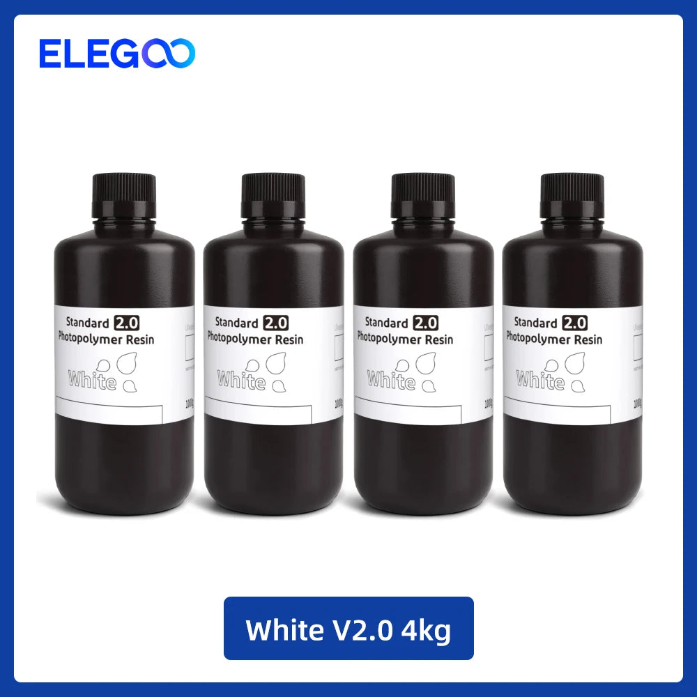 UV 3D Printing Resin 405nm, ABS-like, Water Washable, 8K Compatible for MSLA/DLP/LCD Printers