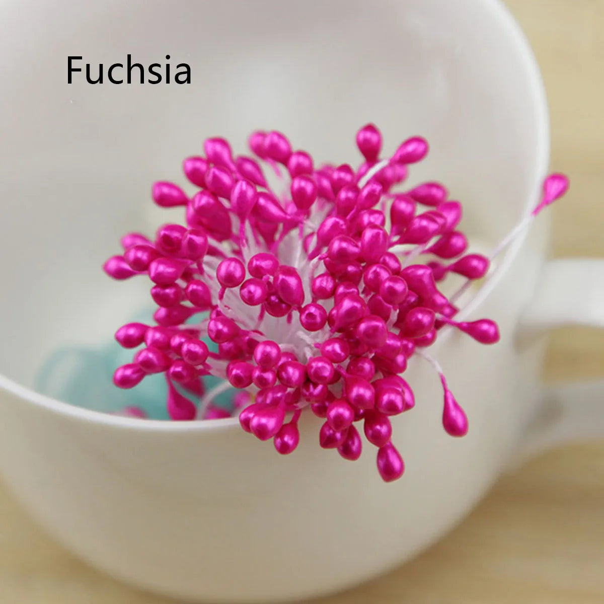 120-150 Pcs 55mm (2.17 in) Artificial Flower Stamens - Multicolor Double-Head DIY Wedding & Scrapbook Decorations