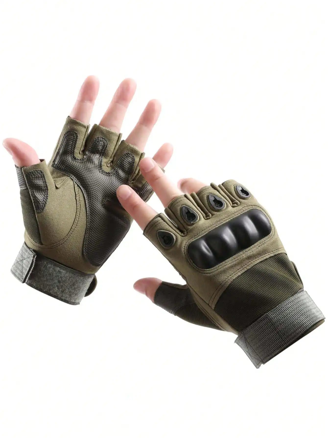 Men's Half-Finger Tactical Gloves - Outdoor Military Shooting Hunting Airsoft Motorcycle Cycling