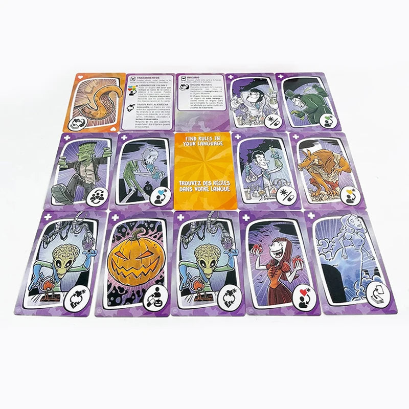 Virus Card Game Bundle – Core + Evolution & Halloween Expansion | Bilingual English/Spanish, 2-6 Players